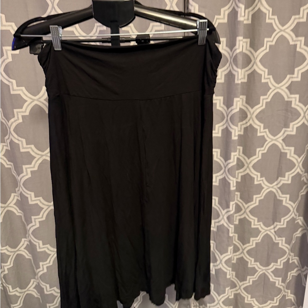 Stretch is comfort 3x (fits more like 1x) Chic slinky Black Skirt for Women